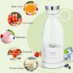 Anubhav Janni Portable Cup Juicer Bottle Mini Wireless Personal Size Blender for Smoothies and Shakes with 4 Blades USB Rechargeable Cups For Home Travel Gym Office Fruits (Pack Of 1 Pcs) - Image 6