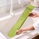 Anubhav Janni Silicone Sink Splash Guard for Kitchen And Bathroom Strong Countertop Plate Bathroom Basin Easy To Clean Cut To Fit Edge Protector (Pack Of 2 Pcs) - Image 3