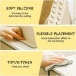 Anubhav Janni Silicone Sink Splash Guard for Kitchen And Bathroom Strong Countertop Plate Bathroom Basin Easy To Clean Cut To Fit Edge Protector (Pack Of 2 Pcs) - Image 6