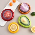 Anubhav Janni Silicone Fruit And Vegetable Storage Containers Set Fridge Reusable Anti Oxidation Freshness Saver Boxes Avocado Onion Lemon Tomato Food Keeper Avocados (Pack Of 1 Pcs) - Image 2
