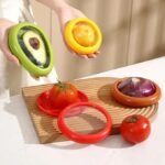 Anubhav Janni Silicone Fruit And Vegetable Storage Containers Set Fridge Reusable Anti Oxidation Freshness Saver Boxes Avocado Onion Lemon Tomato Food Keeper Avocados (Pack Of 1 Pcs) - Image 3