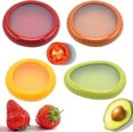 Anubhav Janni Silicone Fruit And Vegetable Storage Containers Set Fridge Reusable Anti Oxidation Freshness Saver Boxes Avocado Onion Lemon Tomato Food Keeper Avocados (Pack Of 1 Pcs) - Image 9