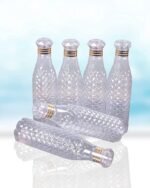 Anubhav Janni Diamond Water Bottle Plastic Fridge Crystal Cap Bottles for Kitchen Home Office School And Travel Gym Yoga (Pack Of 4 Pcs) - Image 7