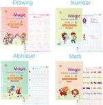 Anubhav Janni Sank Magic Practice Copybook (4 BOOK +1 PEN + 10 REFILL) Number Tracing Book for Preschoolers with Pen Magic calligraphy books for kids Reusable Writing Tool ( pack of 1 ) - Image 3