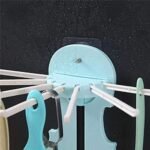 Anubhav Janni 7 In 1 Pull Type Hanger Retractable Wall Mounted Pull Out Rack Without Punching Home Supplies Multi Functional Clothes Drying Creative Out Hooks Up Kitchen Bathroom (Pack Of Pcs) - Image 5