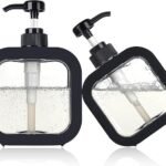 Anubhav Janni Square Liquid Dispenser Modern Soap Bottle Refillable Pump For Soap Shampoo Bathroom With Pump Bottle Reusable Handwash Wash Basin Home (Pack Of 1 Pcs)
