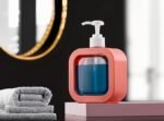 Anubhav Janni Square Liquid Dispenser Modern Soap Bottle Refillable Pump For Soap Shampoo Bathroom With Pump Bottle Reusable Handwash Wash Basin Home (Pack Of 1 Pcs) - Image 3