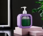 Anubhav Janni Square Liquid Dispenser Modern Soap Bottle Refillable Pump For Soap Shampoo Bathroom With Pump Bottle Reusable Handwash Wash Basin Home (Pack Of 1 Pcs) - Image 7