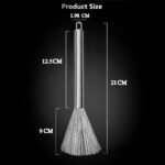 Anubhav Janni Multipurpose Stainless Steel Pots Pans Cleaning Brush Kitchen Pots Pan with Non Slip Handle Hook for Dishes Sink Scrubbing Long Handle And Pot Brush Cleaning (Pack Of 1 Pcs) - Image 2