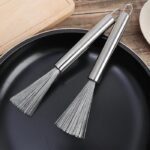 Anubhav Janni Multipurpose Stainless Steel Pots Pans Cleaning Brush Kitchen Pots Pan with Non Slip Handle Hook for Dishes Sink Scrubbing Long Handle And Pot Brush Cleaning (Pack Of 1 Pcs) - Image 4