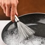 Anubhav Janni Multipurpose Stainless Steel Pots Pans Cleaning Brush Kitchen Pots Pan with Non Slip Handle Hook for Dishes Sink Scrubbing Long Handle And Pot Brush Cleaning (Pack Of 1 Pcs) - Image 6