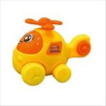 Anubhav Janni Push and Go Mini Aeroplane Mini Helicopter for Kids Children Unbreakable Friction Powered Cartoon Toy for Kids( pack of 1 )