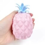 Anubhav Janni Pineapple Fruit Squishies Fidget Stress Relief Toy Soft Slime Squeeze Ball for Adults and Kids Pressure Relief (Pack of 1)