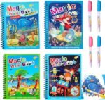 Anubhav Janni Water Magic Coloring Books with Refillable Pens No-Mess Water Reveal Activity Book Set for Kids Reusable Travel-Friendly ( pack of 2 )