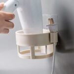 Anubhav Janni Hair Dryer Holder Convenient and Stylish Wall Mounted Storage for Organized Bathrooms Holder Wall Hanging Hook Rack Bathroom Blowdryer Holder (Pack Of 1 Pcs) - Image 6