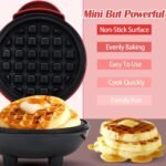 Anubhav Janni Waffle Maker Machine Mini Home Appliances Kitchen Easy To Clean Perfect For Breakfast Dessert Sandwich  Pan Cakes Other Snacks Assorted Watts Electric Iron (Pack Of 1 Pcs) - Image 6