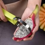 Anubhav Janni 4 In 1 Fruit Scooper Melon Baller Scoop Set Stainless Steel Scooper Carving Knife Digging Spoon Cutter Tool For Ice Cream Sorbet Ball Spoon Double Sided (Pack Of 1 Pcs) - Image 3