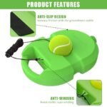 Anubhav Janni Tennis Trainer Rebound Ball with String Solo Set Self Practice Cricket Rope Fill Suitable for Beginners Sport Exercise ( pack of 1 ) - Image 4