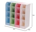 Anubhav Janni 4 Grid Desktop Pen Cum Cosmetic Holder Stand Multipurpose Desk Organizer Compact Storage Box Home Kitchen Pencil Stationery Office Bathroom Study (Pack Of 1 Pcs) - Image 6