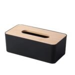Anubhav Janni Wooden Tissue Box Holder Paper Organizer for Car Decor Home Wood Plastic Rectangle Shape Cover Napkin Case Dispenser Wooden (Pack Of 1 Pcs)