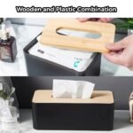 Anubhav Janni Wooden Tissue Box Holder Paper Organizer for Car Decor Home Wood Plastic Rectangle Shape Cover Napkin Case Dispenser Wooden (Pack Of 1 Pcs) - Image 6