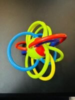 Anubhav Janni Baby Sensory Teether Ball Soft Rattle Rings for Grasping Chewing BPA-Free Infant Toy for 0-6 Months Safe Sensory ( pack of 1 ) - Image 3