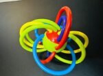 Anubhav Janni Baby Sensory Teether Ball Soft Rattle Rings for Grasping Chewing BPA-Free Infant Toy for 0-6 Months Safe Sensory ( pack of 1 ) - Image 4