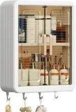 Anubhav Janni Wall Mounted Storage Cabinet For Kitchen  Bathroom Organizer With Doors Shelf Bathroom Shelves Waterproof Durable Space Saving Box Double Door (Pack Of 1 Pcs)