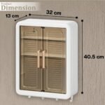 Anubhav Janni Wall Mounted Storage Cabinet For Kitchen  Bathroom Organizer With Doors Shelf Bathroom Shelves Waterproof Durable Space Saving Box Double Door (Pack Of 1 Pcs) - Image 3