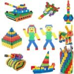 Anubhav Janni Bullet Puzzle Building Blocks Game Toys for Kids Building Blocks for Kids Best Gift Toy (200+ Pcs Learning Block) ( pack of 1 )