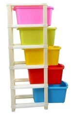 Anubhav Janni 5 Layer Drawer Modular Storage Box Plastic System For Home Office Hospital Parlour School Doctors Home Kids Multipurpose Organizer Office (Pack 1 Pcs) - Image 4