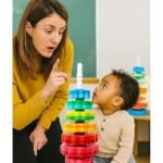 Anubhav Janni Baby Spinning Stacking Toys for Toddlers 1-3 Rainbow Ring Stacker Montessori Babies ( part of 1 ) - Image 6