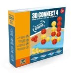 Anubhav Janni 3D Connect 4 in a Row Classic Strategy Board Game for Kids & Families Fun Easy Interactive Game for Boys Girls Brain Boosting Gift Idea ( pack of 1 )