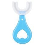 Anubhav Janni Childrens Kids U shape Toothbrush Silicone Teeth Brush Shaped Kids Soft Head Oral Cleaning Design Manual Tooth With Elastic Bristles Complete Degree Dental Cleaning (Pack Of 1 Pcs)
