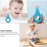 Anubhav Janni Childrens Kids U shape Toothbrush Silicone Teeth Brush Shaped Kids Soft Head Oral Cleaning Design Manual Tooth With Elastic Bristles Complete Degree Dental Cleaning (Pack Of 1 Pcs) - Image 6