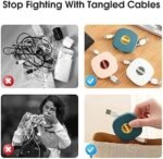 Anubhav Janni 2 in 1 Mobile Phone Cable Case Holder Management Retractable Cord Organizer Tidy Storage Protector Wire Winder For USB Compact Solution Charging Cables Earphones (Pack Of 2 Pcs) - Image 5