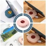 Anubhav Janni 2 in 1 Mobile Phone Cable Case Holder Management Retractable Cord Organizer Tidy Storage Protector Wire Winder For USB Compact Solution Charging Cables Earphones (Pack Of 2 Pcs) - Image 6