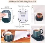 Anubhav Janni Cup Heater With Spoon Mug Coffee Warmer Electric for Desk with Auto Shut Off and Spoon Smart Beverage Beverages Portable Drink Plate Home Office Use (Pack Of 1 Pcs) - Image 3