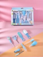 Anubhav Janni Baby Care Kit 10-in-1 Newborn Grooming Health Set for Infants Baby Nail Clippers Hair Brush Comb Nasal Aspirator More BPA-Free Safe for 0+ Months ( pack of 1 ) - Image 2