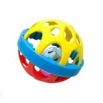 Anubhav Janni Colorful Soft Rattle Ball Toy for Baby Bath Safe Non-Toxic Teether Babies 3 Months+ Sorting, Stacking Plugging Toys Children Toy and Infant Products Born Baby First Toys (Pack of 1)