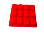 Anubhav Janni 12 Cup Square Silicon Muffin Silicone Soap Making Circle Square Oval Heart Brownies Cupcake Cheesecake Cornbread Molds Tray Cake Mold Making Cupcake Chocolate (Pack Of 1 Pcs) - Image 4