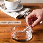 Anubhav Janni Round Glass Cigarette Tray Crystal Quality Ashtray for Tabletops Ideal Home Ash Trays Smoking Stylish Cigarette Car Balcony Classic Home Office Indoor Outdoor Decor (Pack Of 1 Pcs) - Image 4