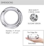 Anubhav Janni Round Glass Cigarette Tray Crystal Quality Ashtray for Tabletops Ideal Home Ash Trays Smoking Stylish Cigarette Car Balcony Classic Home Office Indoor Outdoor Decor (Pack Of 1 Pcs) - Image 8