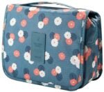 Anubhav Janni Nylon Hanging Toiletry Cosmetic Bag Travel Kit Make Up Organizer Makeup Pouch for Women and Girls Waterproof Ladies Case Travelling Storage Inner Ware Brush Holder (Pack Of 1 Pcs)