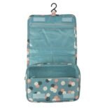 Anubhav Janni Nylon Hanging Toiletry Cosmetic Bag Travel Kit Make Up Organizer Makeup Pouch for Women and Girls Waterproof Ladies Case Travelling Storage Inner Ware Brush Holder (Pack Of 1 Pcs) - Image 2