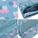 Anubhav Janni Nylon Hanging Toiletry Cosmetic Bag Travel Kit Make Up Organizer Makeup Pouch for Women and Girls Waterproof Ladies Case Travelling Storage Inner Ware Brush Holder (Pack Of 1 Pcs) - Image 4