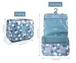 Anubhav Janni Nylon Hanging Toiletry Cosmetic Bag Travel Kit Make Up Organizer Makeup Pouch for Women and Girls Waterproof Ladies Case Travelling Storage Inner Ware Brush Holder (Pack Of 1 Pcs) - Image 8