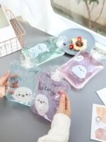 Anubhav Janni Transparent Hot Water Bag for Pain Relief bag  Small Cute Mini Size and Cold Winter Hand Warmer Bag| girl Transparent Warm Bags Cuddly Reusable Ideal Muscle (Pack Of 2 Pcs) - Image 3