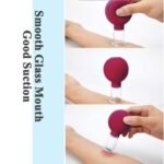 Anubhav Janni Firm Toned Skin Anti Cellulite Facial Cupping Set Silicone Vacuum Suction Cups for Face Eye Body Massage Lymphatic Therapy Professional Beauty Care Kit Reusable Soft Safe Pack of 3 Pcs - Image 2