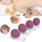 Anubhav Janni Firm Toned Skin Anti Cellulite Facial Cupping Set Silicone Vacuum Suction Cups for Face Eye Body Massage Lymphatic Therapy Professional Beauty Care Kit Reusable Soft Safe Pack of 3 Pcs - Image 4